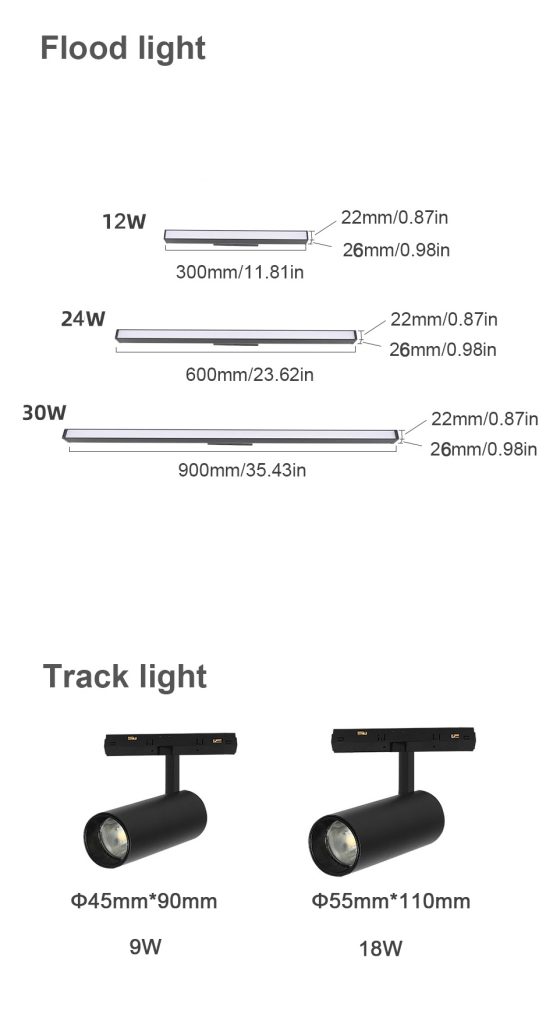 Modern Recessed Magnetic Track Lights LED Spotlight Fixtures Living Room Without Main Light Lighting Rail Magnet System￼ - magnetic track led light - 3
