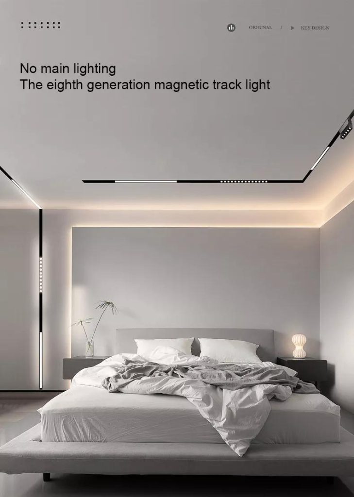 New Designer Tendencia Modern Recessed Indoor Lighting 12w 25w 30w 45w Home Commercial Linear 48v Magnetic Led Track Light - outdoor wall light - 1