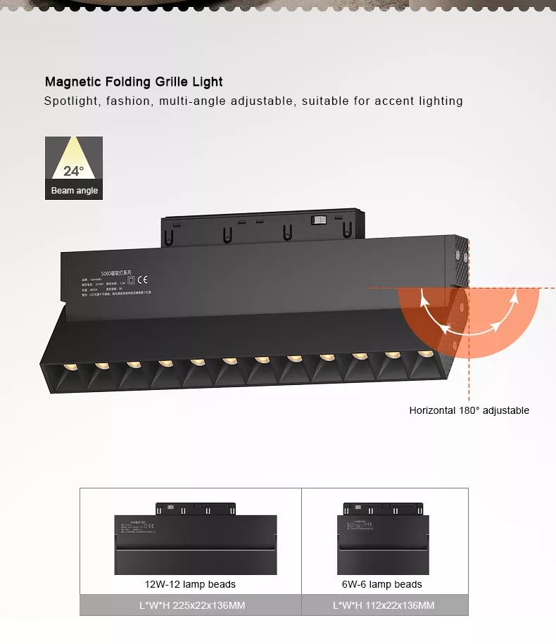 New Designer Tendencia Modern Recessed Indoor Lighting 12w 25w 30w 45w Home Commercial Linear 48v Magnetic Led Track Light - outdoor wall light - 18