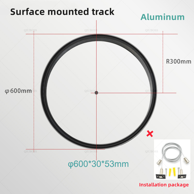 20Round Magnetic Track light Embedded Surface Mounted Living Room Arc Without Main Light Dark Mounted Led Borderless Line Lights - magnetic track led light - 6