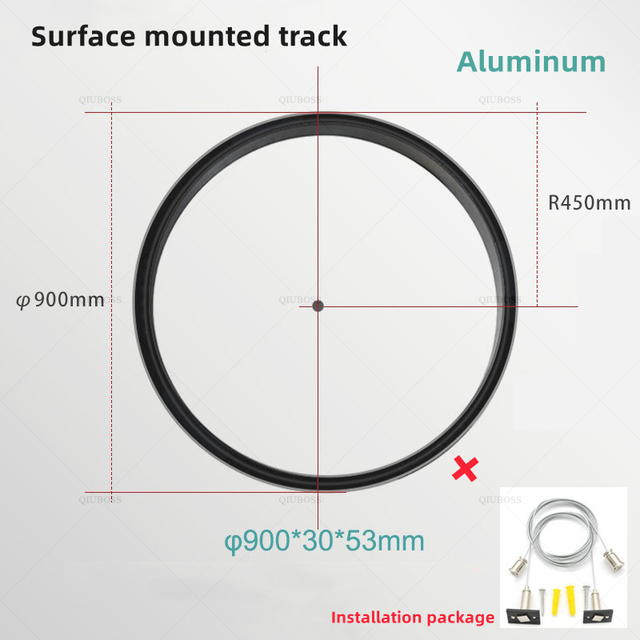 20Round Magnetic Track light Embedded Surface Mounted Living Room Arc Without Main Light Dark Mounted Led Borderless Line Lights - magnetic track led light - 7